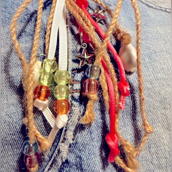 Rare Hollister Y2K Jean Skirt w Beach Barbie PINK Raffia Belt ⭐️⭐️⭐️⭐️⭐️ - Picture 2 of 11